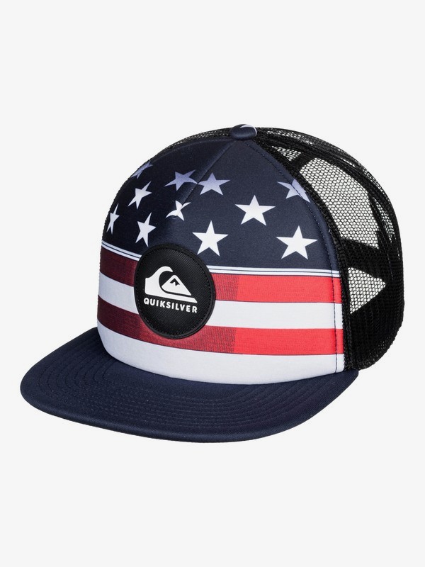 quiksilver, Fazers Trucker Cap, NAVY BLAZER (byj0) 0 Fazers Trucker Cap Blue AQBHA03366 Quiksilver