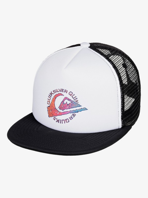 quiksilver, Boy's 8-16 Just For Kicks Trucker Cap, WHITE (wbb0) 0 Boy's 8-16 Just For Kicks Trucker Cap White AQBHA03374 Quiksilver