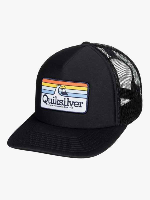 quiksilver, Boy's 8-16 Hessford Trucker Hat, BLACK (kvj0) 0 Boy's 8-16 Hessford Trucker Hat Black AQBHA03384 Quiksilver