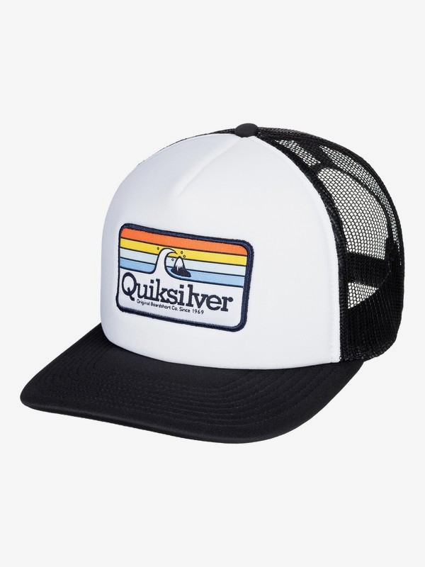 quiksilver, Boy's 8-16 Hessford Trucker Hat, WHITE (wbb0) 0 Boy's 8-16 Hessford Trucker Hat White AQBHA03384 Quiksilver