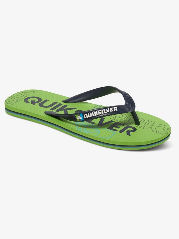quiksilver, Molokai Nitro - Flip-Flops, GREEN/GREEN/BLACK (xggk) 0 Molokai Nitro - Flip-Flops Green AQBL100015 Quiksilver