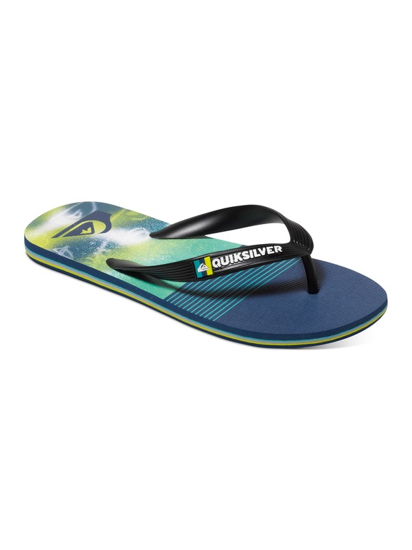 quiksilver, Molokai AG47 Remix - Sandalen, BLACK/BLUE/GREEN (xkbg) 0 Molokai AG47 Remix - Sandalen AQBL100095 Quiksilver