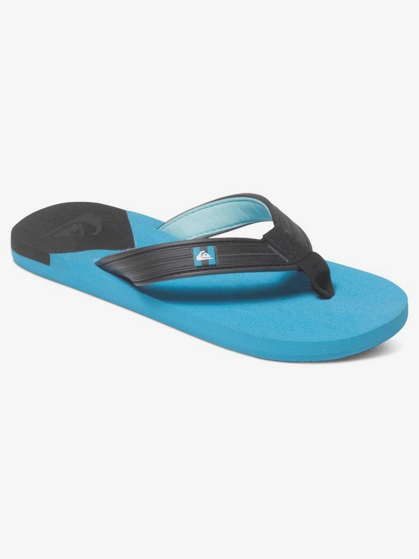 quiksilver, Molokai New Wave Deluxe - Sandalen, BLACK/BLUE/BLUE (xkbb) 0 Molokai New Wave Deluxe - Sandalen AQBL100100 Quiksilver