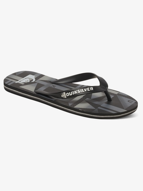 quiksilver, Molokai - Chancletas, BLACK/GREY/BLACK (xksk) 0 Molokai - Chancletas Negro AQBL100200 Quiksilver