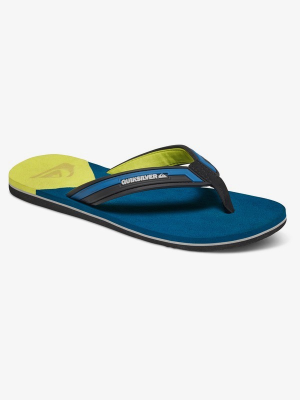 quiksilver, Molokai Deluxe - Chanclas para Niños, BLUE/YELLOW/BLUE (xbyb) 0 Molokai Deluxe - Chanclas para Niños AQBL100202 Quiksilver