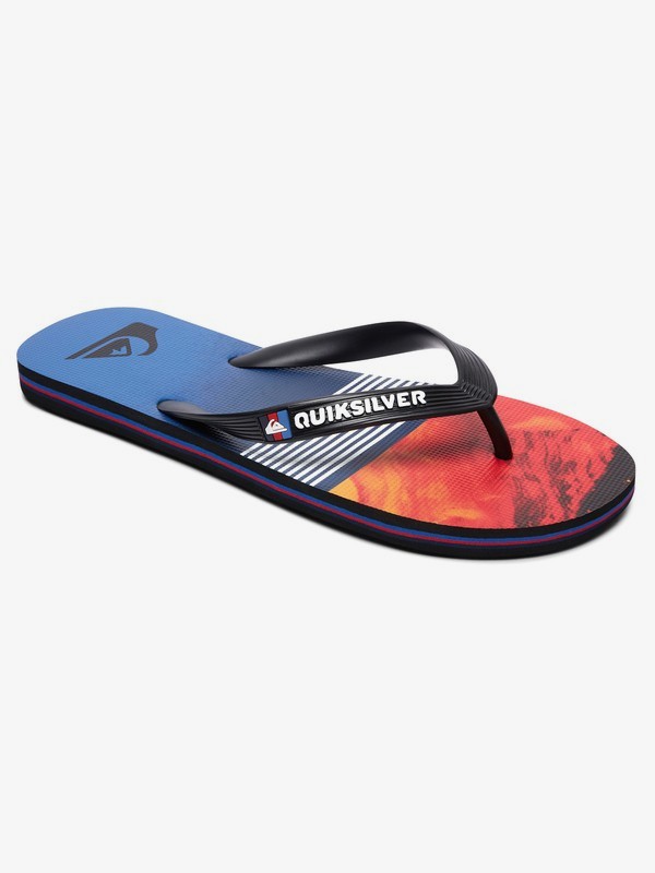 quiksilver, Сланцы Molokai Lava Division, BLACK/RED/BLUE (xkrb) 0 Сланцы Molokai Lava Division Черный AQBL100262 Quiksilver