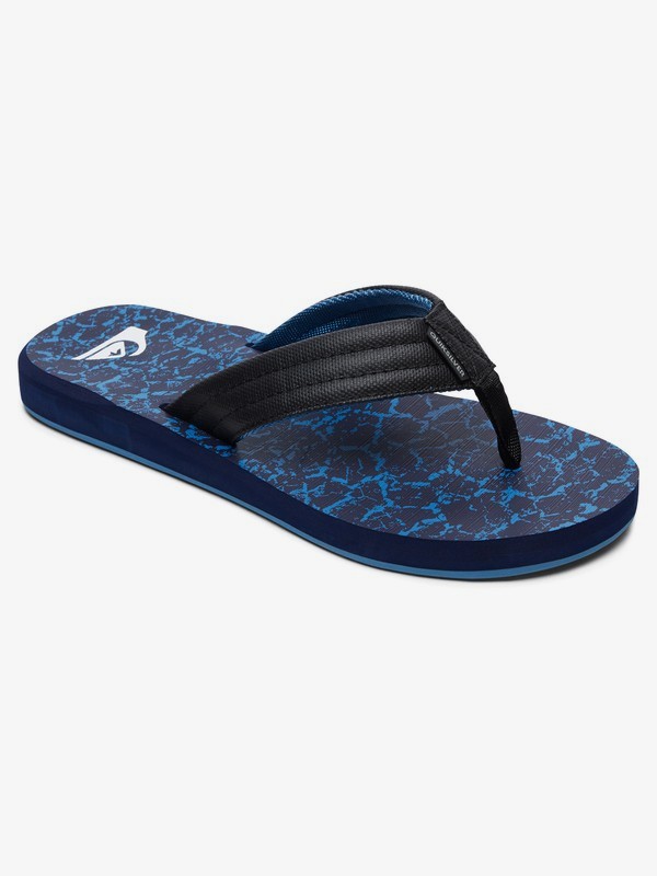 quiksilver, Carver Print Sandals, BLACK/BLUE/BLUE (xkbb) 0 Carver Print Sandals Black AQBL100269 Quiksilver