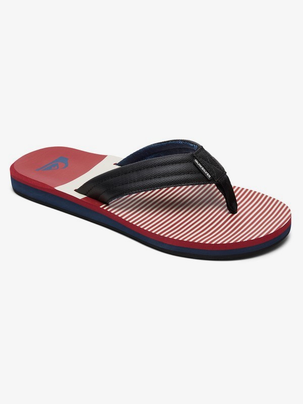 quiksilver, Carver Print Sandals, BLACK/RED/WHITE (xkrw) 0 Carver Print Sandals Black AQBL100269 Quiksilver