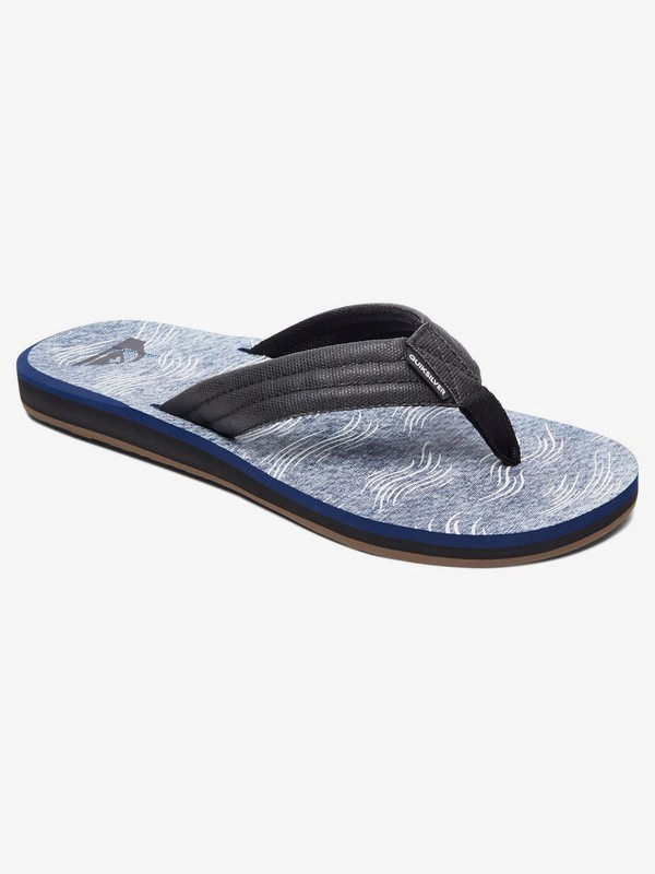 quiksilver, Carver Print Sandals, BLACK/WHITE/BLUE (xkwb) 0 Carver Print Sandals Black AQBL100269 Quiksilver