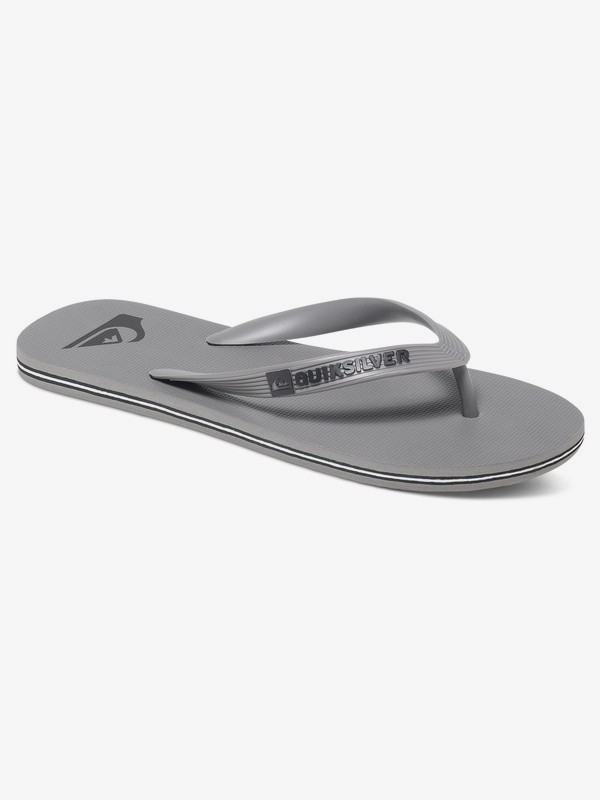quiksilver, Molokai Flip-Flops, GREY/GREY/GREY (xsss) 0 Molokai Flip-Flops Grey AQBL100277 Quiksilver