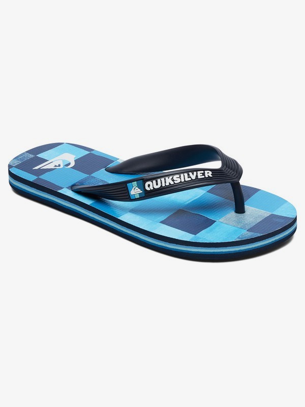 quiksilver, Molokai Resin Check - Flip-Flops for Boys, BLACK/BLUE/BLUE (xkbb) 0 Molokai Resin Check - Flip-Flops for Boys Black AQBL100281 Quiksilver