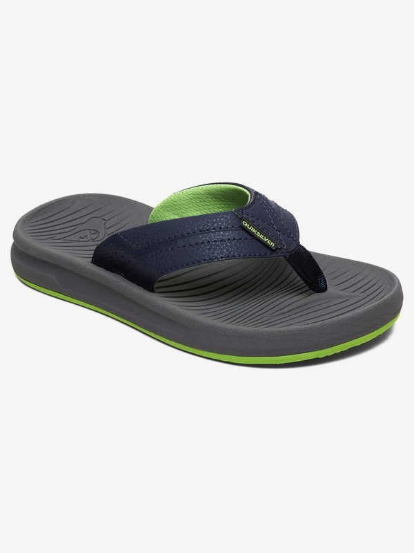 quiksilver, Boy's 8-16 Oasis Sandals, BLUE/GREY/BLUE (xbsb) 0 Boy's 8-16 Oasis Sandals Blue AQBL100336 Quiksilver