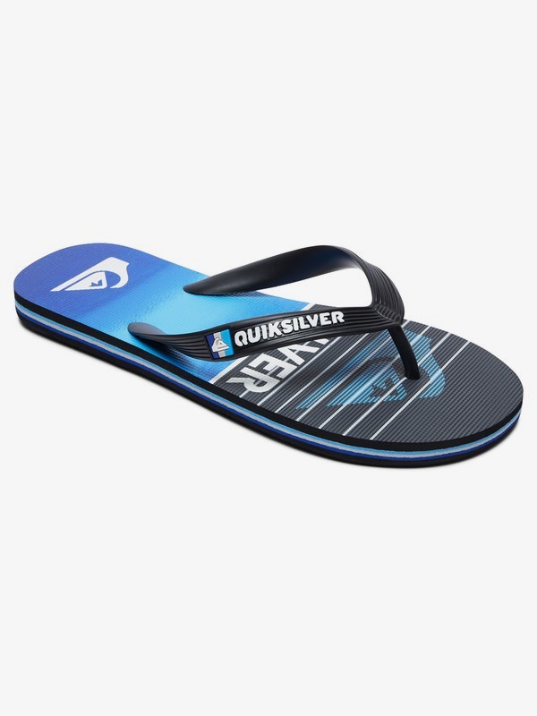 quiksilver, Molokai Highline Slab - Flip-Flops for Boys, BLACK/BLACK/BLUE (xkkb) 0 Molokai Highline Slab - Flip-Flops for Boys Black AQBL100363 Quiksilver