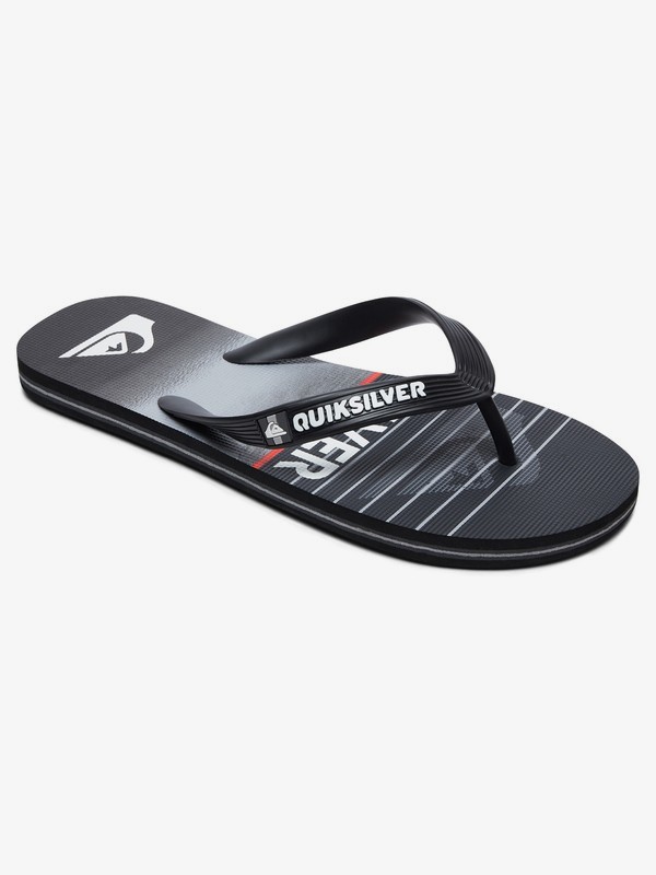 quiksilver, Детские сланцы Molokai Highline Slab, BLACK/BLACK/GREY (xkks) 0 Детские сланцы Molokai Highline Slab Черный AQBL100363 Quiksilver