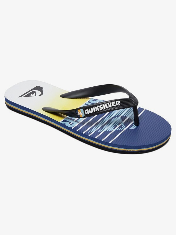 quiksilver, Molokai Flip-Flops, BLACK/BLUE/BLACK (xkbk) 0 Molokai Flip-Flops Black AQBL100383 Quiksilver