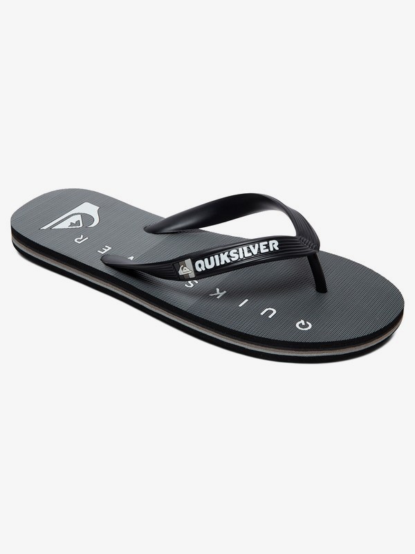 quiksilver, Boys Molokai Massive Flip-Flops, BLACK/GREY/BLACK (xksk) 0 Boys Molokai Massive Flip-Flops Black AQBL100432 Quiksilver