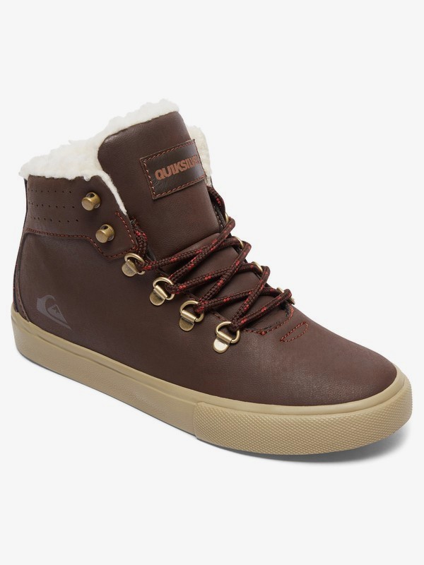 quiksilver, Jax - Baskets mi-Hautes pour Garçon, BROWN/BROWN/BROWN (xccc) 0 Jax - Baskets mi-Hautes pour Garçon Marron AQBS100003 Quiksilver