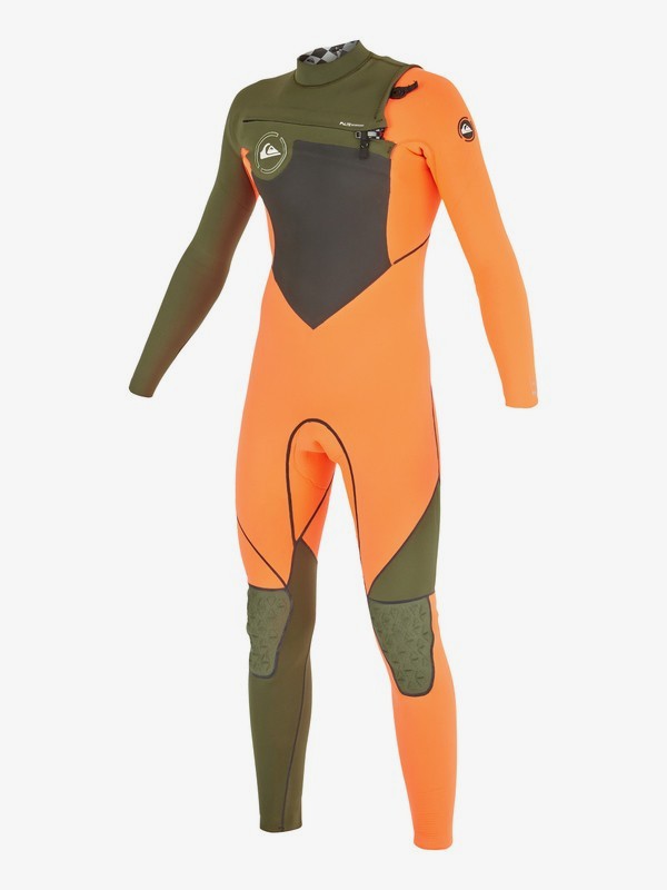 quiksilver, AG47 Performance 3/2mm - Chest Zip Wetsuit, F. PEACH/ IVY (xmmc) 0 AG47 Performance 3/2mm - Chest Zip Wetsuit Pink AQBW103014 Quiksilver