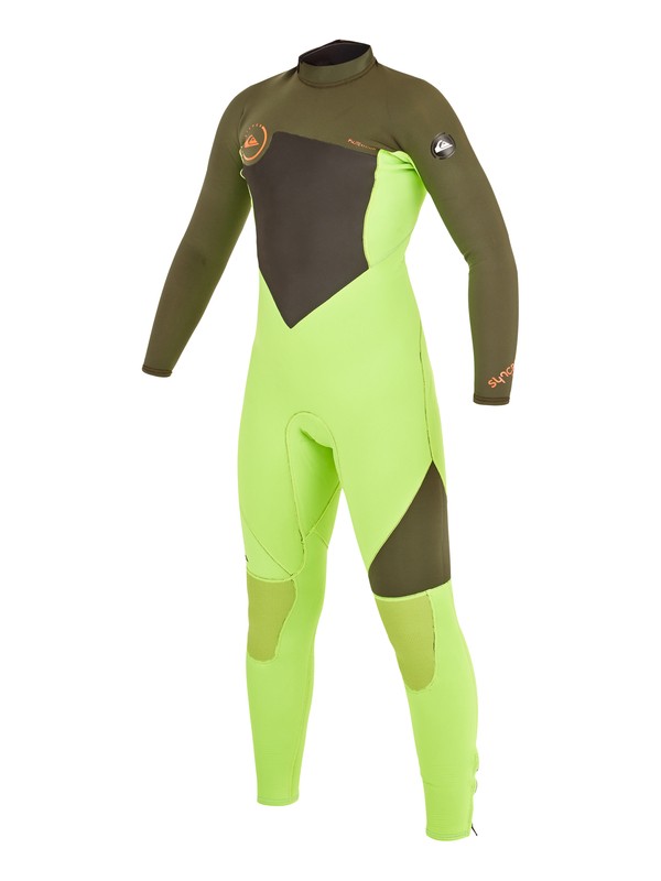 quiksilver, Syncro Flatlock 3/2mm - Traje de surf con cremallera trasera, F. LIME/ IVY (xggc) 0 Syncro Flatlock 3/2mm - Traje de surf con cremallera trasera AQBW103035 Quiksilver