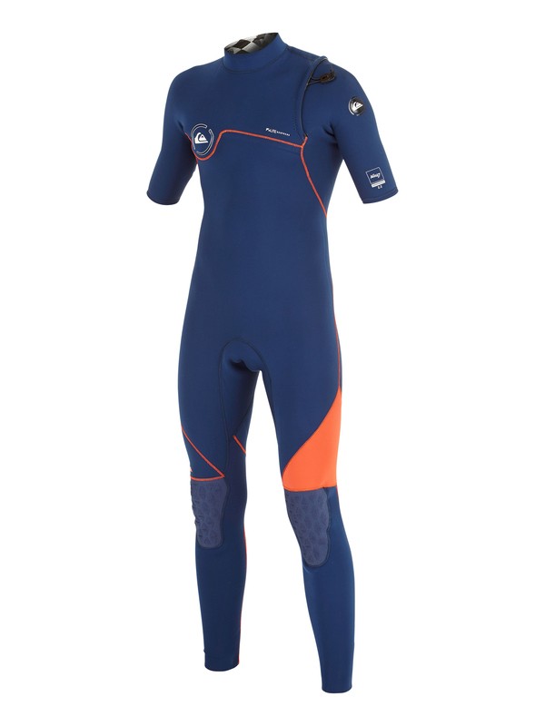 quiksilver, AG47 Zipperless 2/2mm - Combinaison manches courtes, INK BLUE/ ORANGE (xkkn) 0 AG47 Zipperless 2/2mm - Combinaison manches courtes AQBW303001 Quiksilver