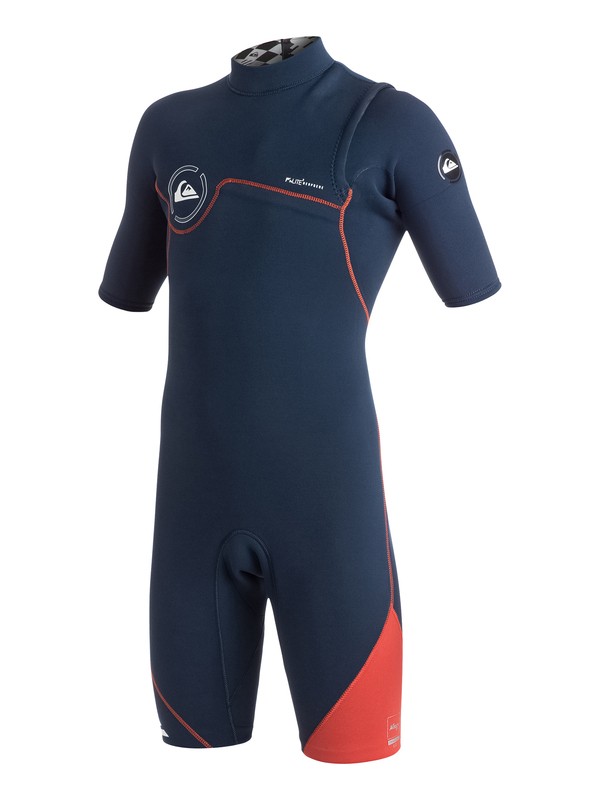 quiksilver, AG47 Zipperless 2/2mm - Kurzarm Springsuit, INK BLUE/ ORANGE (xkkn) 0 AG47 Zipperless 2/2mm - Kurzarm Springsuit AQBW503004 Quiksilver