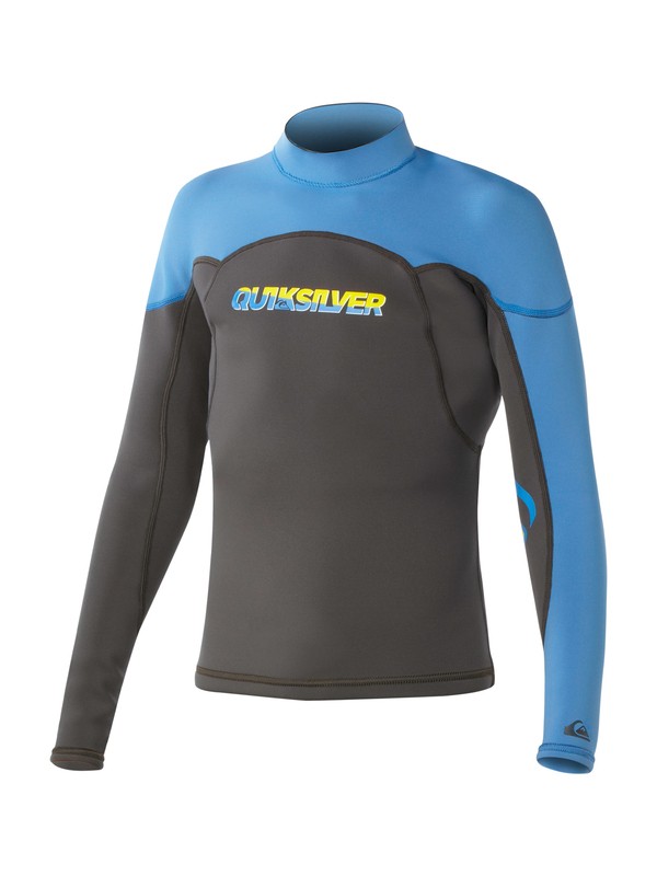 quiksilver, Syncro 1.5mm Jacket, GRAPHITE/BLUE (xkkb) 0 Syncro 1.5mm Jacket AQBW803000 Quiksilver