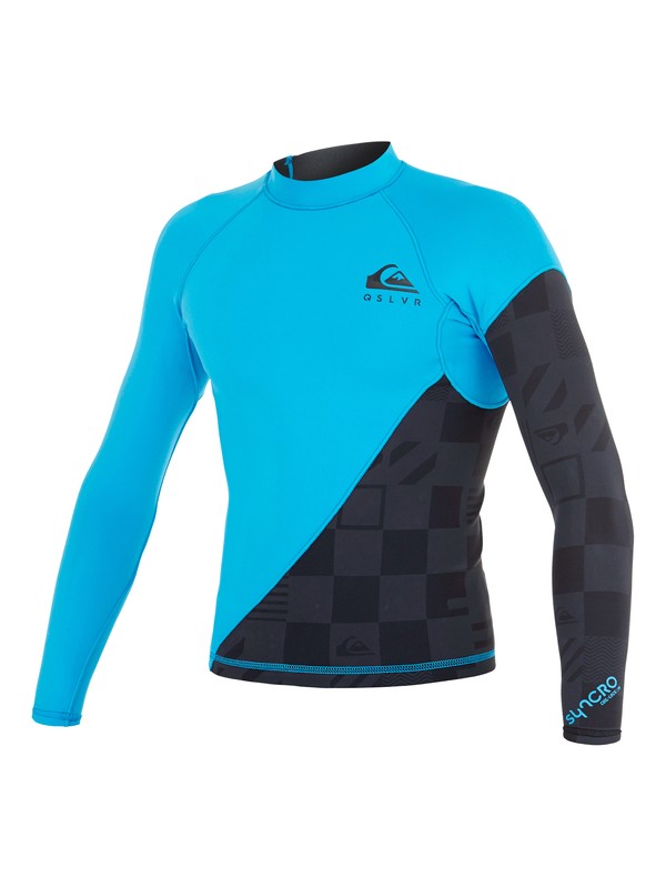 quiksilver, Syncro 1mm - Neopren-Top, BLACK/CYAN (xkkb) 0 Syncro 1mm - Neopren-Top AQBW803005 Quiksilver