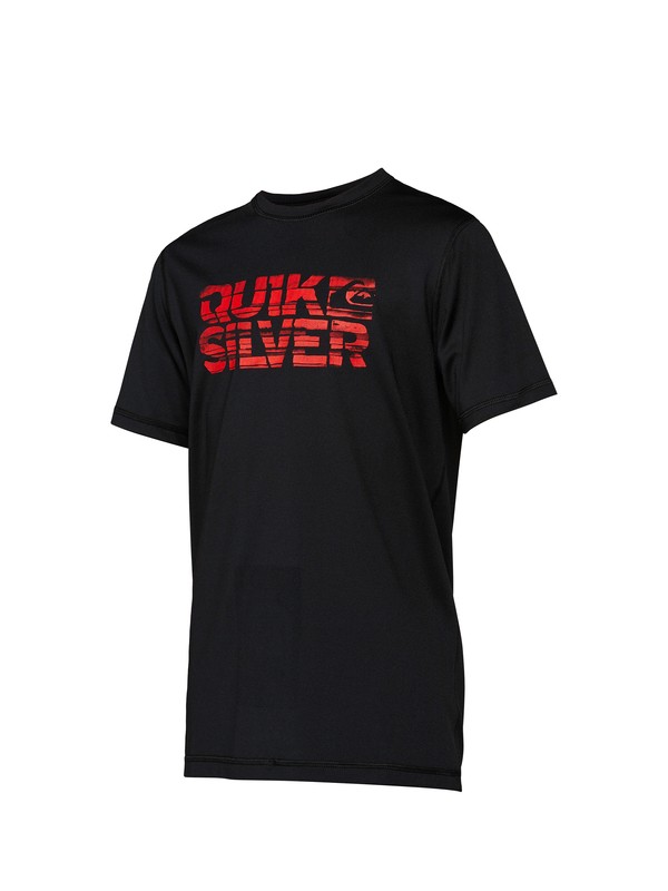quiksilver, Boys 8-16 Argosy SS Rashguard, BLACK (blk) 0 Boys 8-16 Argosy SS Rashguard AQBWR00014 Quiksilver