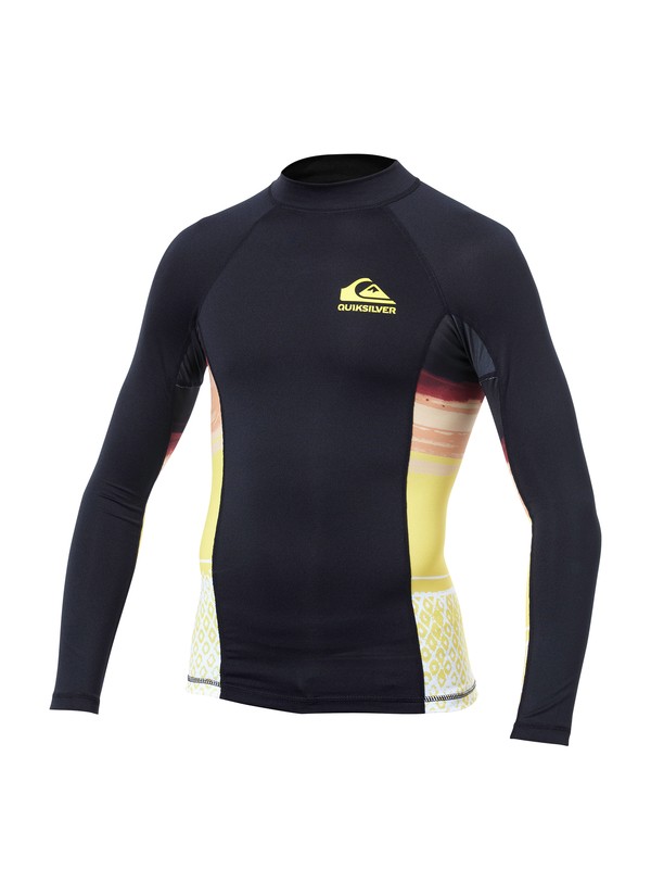 quiksilver, REPEATER LS BOYS, BLACK YELLOW (bky) 0 REPEATER LS BOYS AQBWR00018 Quiksilver
