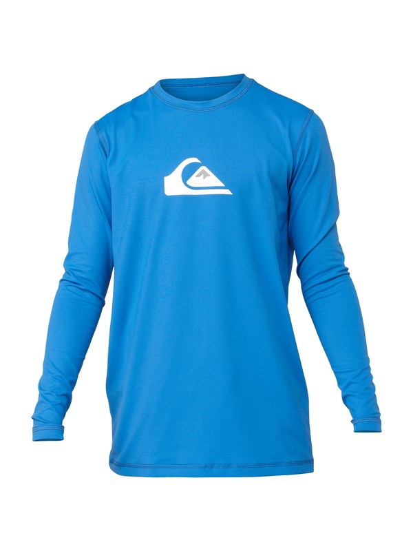 quiksilver, SOLID STREAK LS BOY, SNORKLE BLUE (bqn0) 0 SOLID STREAK LS BOY AQBWR00049 Quiksilver