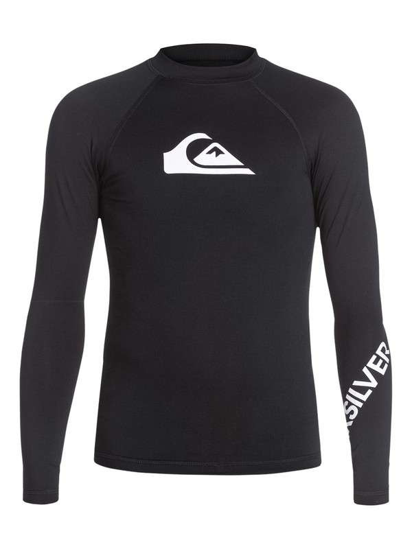 quiksilver, All Time - Long Sleeve Rash Vest, BLACK (kvd0) 0 All Time - Long Sleeve Rash Vest AQBWR03001 Quiksilver