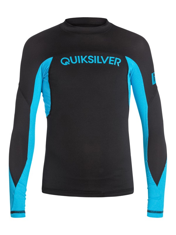 quiksilver, Performer - Lycra de surf manches longues, BLACK/HAWAIIAN OCEAN (xkkb) 0 Performer - Lycra de surf manches longues AQBWR03003 Quiksilver
