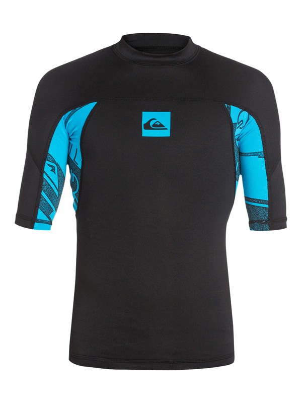 quiksilver, Sublimator Short Sleeve - Lycra manches courtes, BLACK/HAWAIIAN OCEAN (xkkb) 0 Sublimator Short Sleeve - Lycra manches courtes AQBWR03006 Quiksilver