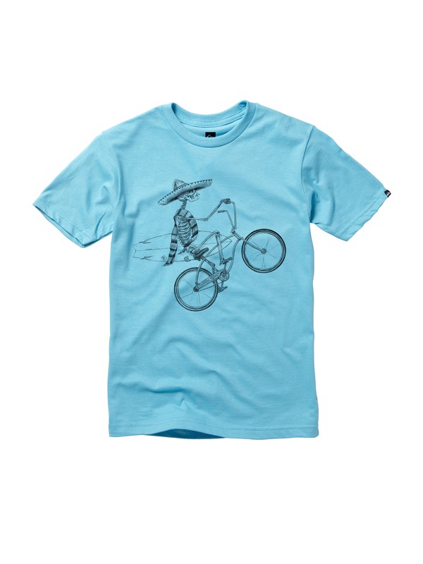 quiksilver, Boys 8-16 Wheelie T-shirt, LAGOON (bhr0) 0 Boys 8-16 Wheelie T-shirt AQBZT00316 Quiksilver