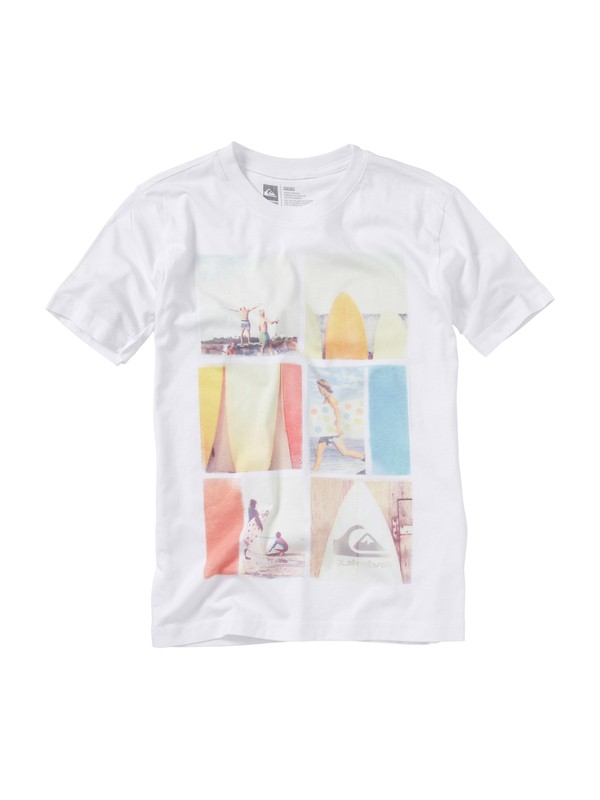 quiksilver, Boys 8-16 Echo T-shirt, WHITE (wbb0) 0 Boys 8-16 Echo T-shirt AQBZT00341 Quiksilver