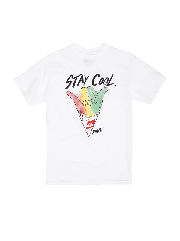 quiksilver, Boys 8-16 Stay Cool T-Shirt, WHITE (wbb0) 0 Boys 8-16 Stay Cool T-Shirt AQBZT00505 Quiksilver