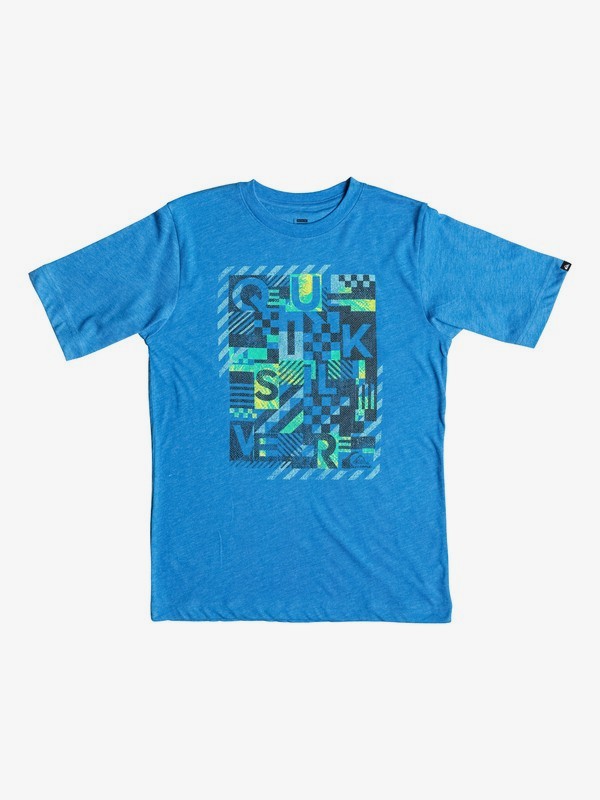 quiksilver, Boys 8-16 Plaid Republik T-Shirt, FEDERAL BLUE HEATHER (bnch) 0 Boys 8-16 Plaid Republik T-Shirt AQBZT03127 Quiksilver