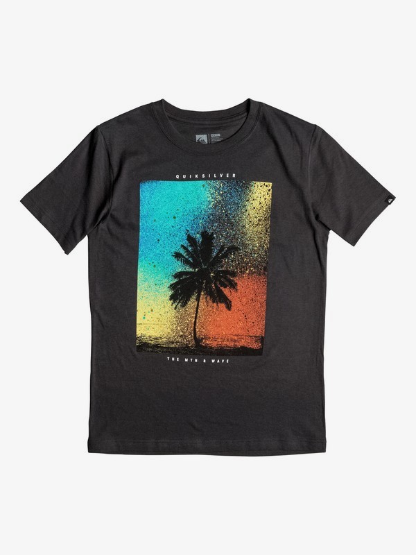 quiksilver, Spray Palm - T-Shirt, TARMAC (kta0) 0 Spray Palm - T-Shirt AQBZT03133 Quiksilver