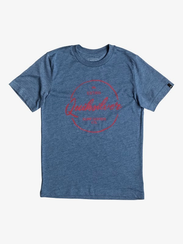 quiksilver, Silvered - T-Shirt, DARK DENIM HEATHER (brqh) 0 Silvered - T-Shirt AQBZT03193 Quiksilver
