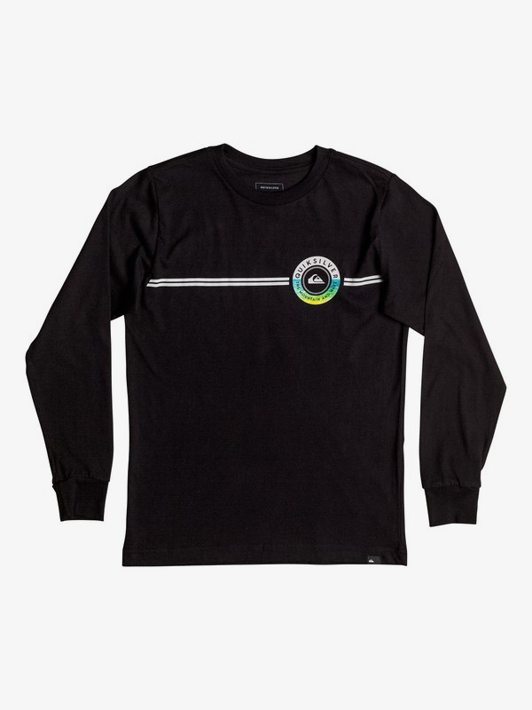 quiksilver, Golden Lines - Long Sleeve T-shirt, BLACK (kvj0) 0 Golden Lines - Long Sleeve T-shirt AQBZT03206 Quiksilver