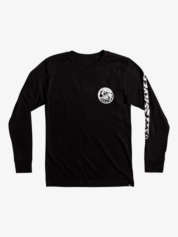 quiksilver, BAD VISION LS YOUTH BU1, BLACK (kvj0) 0 BAD VISION LS YOUTH BU1 AQBZT03256 Quiksilver