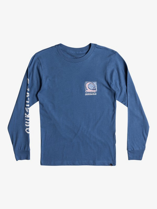 quiksilver, Boy's 8-16 Dens Way Long Sleeve Tee, BRIGHT COBALT (bpc0) 0 Boy's 8-16 Dens Way Long Sleeve Tee AQBZT03340 Quiksilver