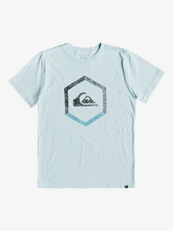 quiksilver, Boy's 8-16 Multi Hex Tee, AQUATIC (bfm0) 0 Boy's 8-16 Multi Hex Tee Blue AQBZT03458 Quiksilver