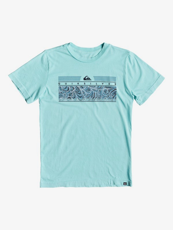 quiksilver, Boy's 8-16 The Jungle Tee, AQUA SPLASH (bzg0) 0 Boy's 8-16 The Jungle Tee Blue AQBZT03513 Quiksilver