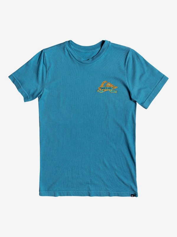 quiksilver, Boy's 8-16 Tattered Tee, SOUTHERN OCEAN (bpb0) 0 Boy's 8-16 Tattered Tee Blue AQBZT03517 Quiksilver