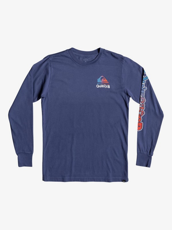 quiksilver, Boy's 8-16 Rebel Yell Long Sleeve Tee, MEDIEVAL BLUE (bte0) 0 Boy's 8-16 Rebel Yell Long Sleeve Tee Blue AQBZT03529 Quiksilver