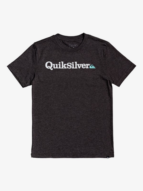 quiksilver, Boy's 8-16 Fraction Of Mind Tee, CHARCOAL HEATHER (ktah) 0 Boy's 8-16 Fraction Of Mind Tee Black AQBZT03565 Quiksilver