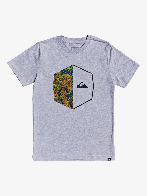 quiksilver, Galactic Heart Tee, ATHLETIC HEATHER (sgrh) 0 Galactic Heart Tee Grey AQBZT03566 Quiksilver