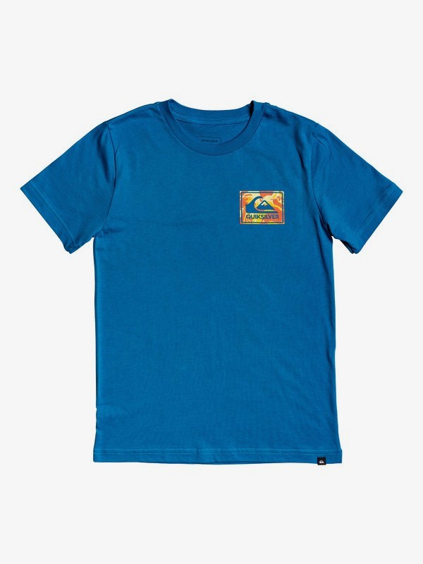 quiksilver, Boy's 8-16 Architexture Tee, FJORD BLUE (bpj0) 0 Boy's 8-16 Architexture Tee Blue AQBZT03567 Quiksilver