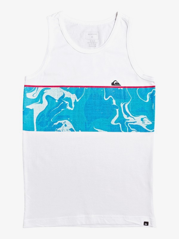 quiksilver, Boy's 8-16 Down Under Tank, WHITE (wbb0) 0 Boy's 8-16 Down Under Tank White AQBZT03577 Quiksilver